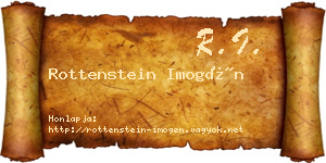 Rottenstein Imogén névjegykártya